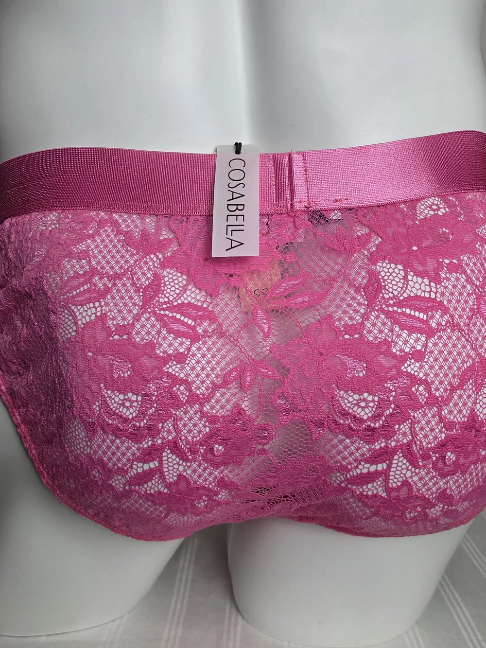 Cosabella Men's Lace Sportd Brief In Rani Pink
